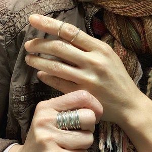 Customer photo review of Women's Splint Ring Sterling Silver