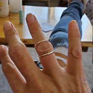 Customer photo review of Women's Splint Ring Sterling Silver