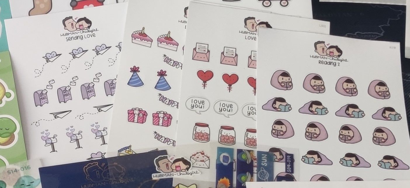 Customer photo review of Reading 2 Planner Stickers