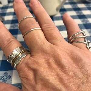 Customer photo review of Women's Splint Ring Sterling Silver
