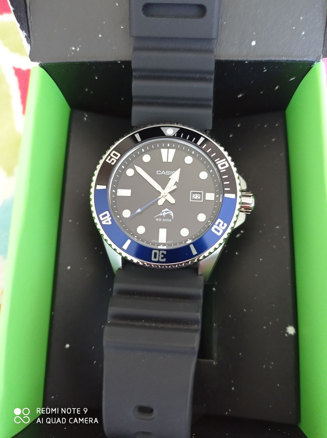 Customer photo review of Reloj Casio Submariner Marlin Duro MDV-106B-1A1VCF Batman Buceo [EXCLUSIVO]