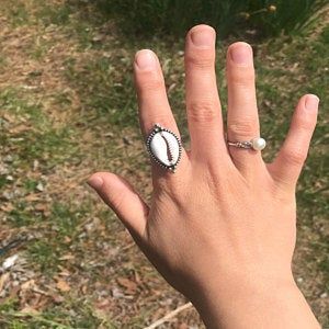 Customer photo review of Cowrie Shell Boho Ring Sterling Silver