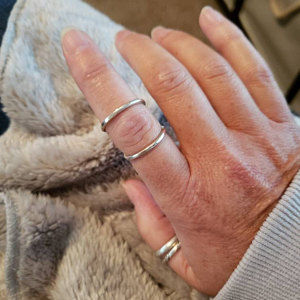 Customer photo review of Women's Splint Ring Sterling Silver