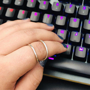 Customer photo review of Women's Splint Ring Sterling Silver