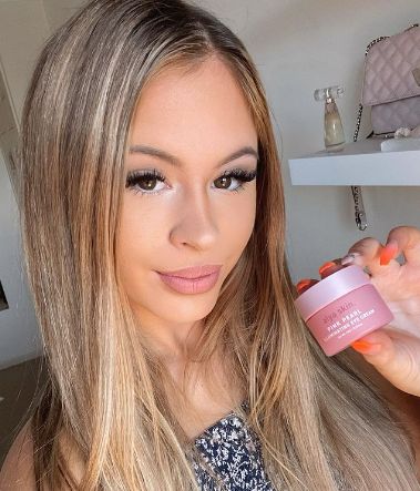 Customer photo review of Pink Pearl Illuminating Eye Cream