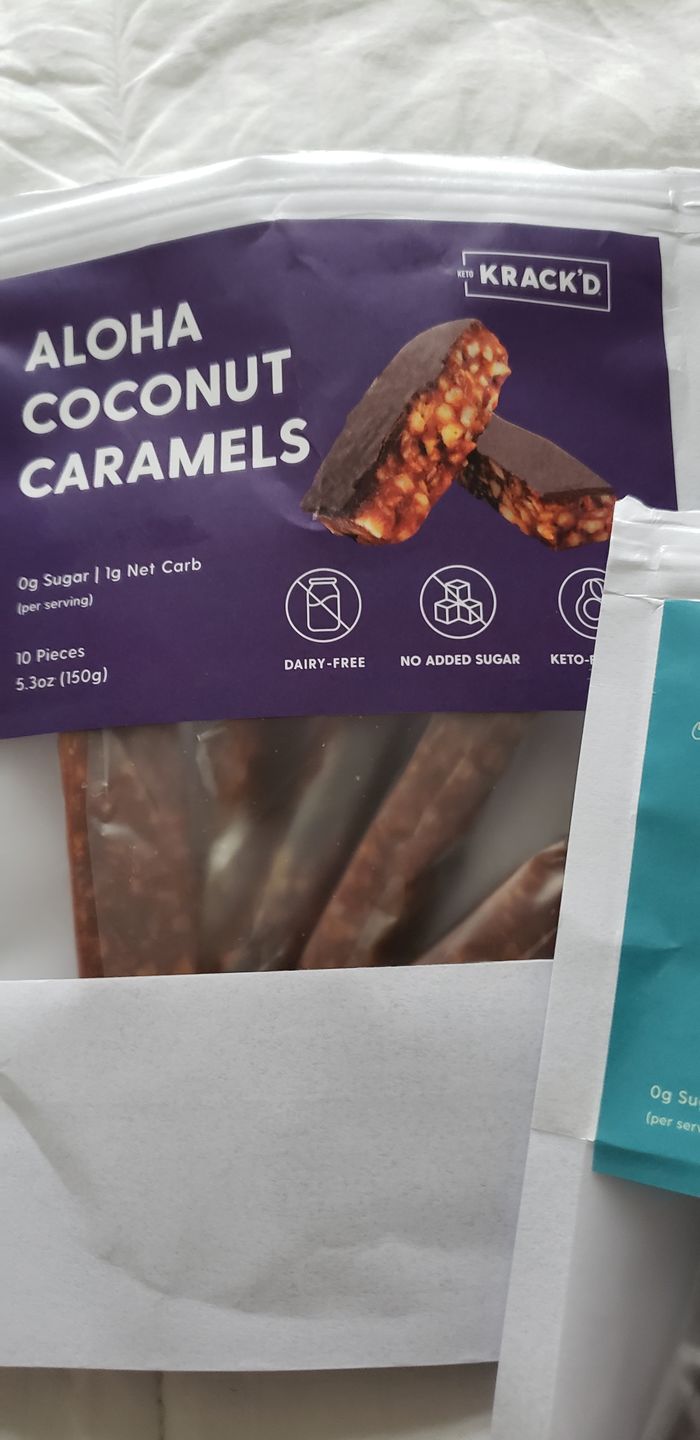 Customer photo review of Dark Chocolate Aloha Caramel