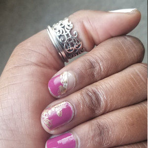 Customer photo review of Unique Women's Spinner Ring Sterling Silver