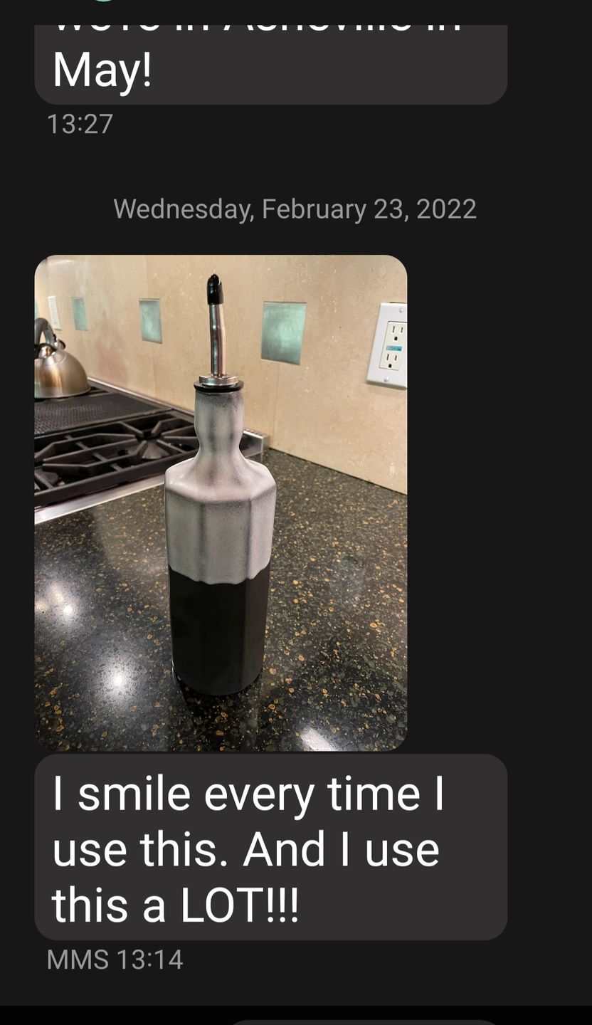 Customer photo review of Elixir Olive Oil Bottle