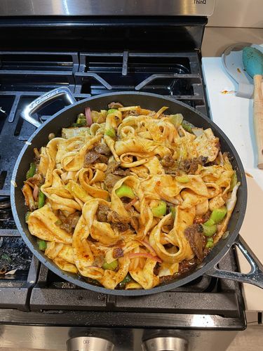 Customer photo review of [N1] Spicy Cumin Lamb Hand-Ripped Noodles Meal Kit (4 Servings)