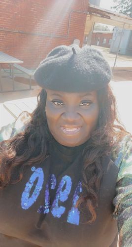 Customer photo review of Camo Sequins Sleeve 1920 Sweatshirt- FINAL SALE