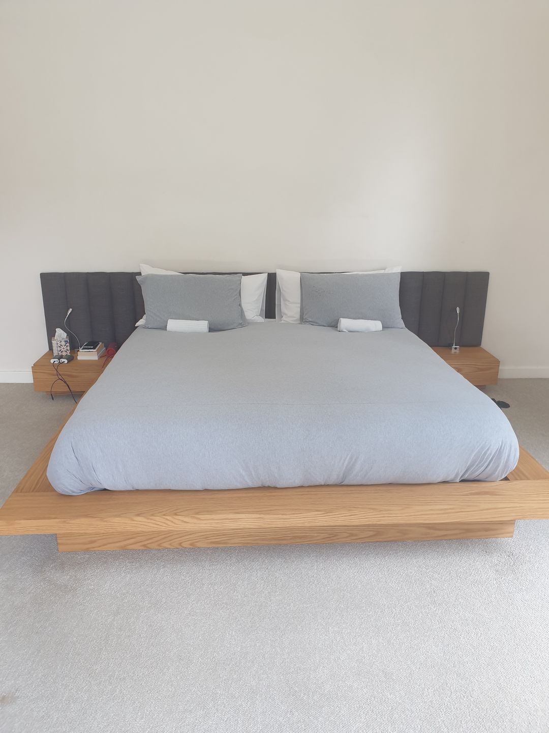Customer photo review of Soft Grey Duvet Cover Set