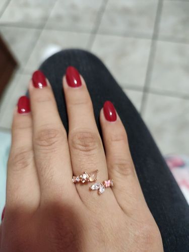 Customer photo review of Anillo Rose Gold Fantasy