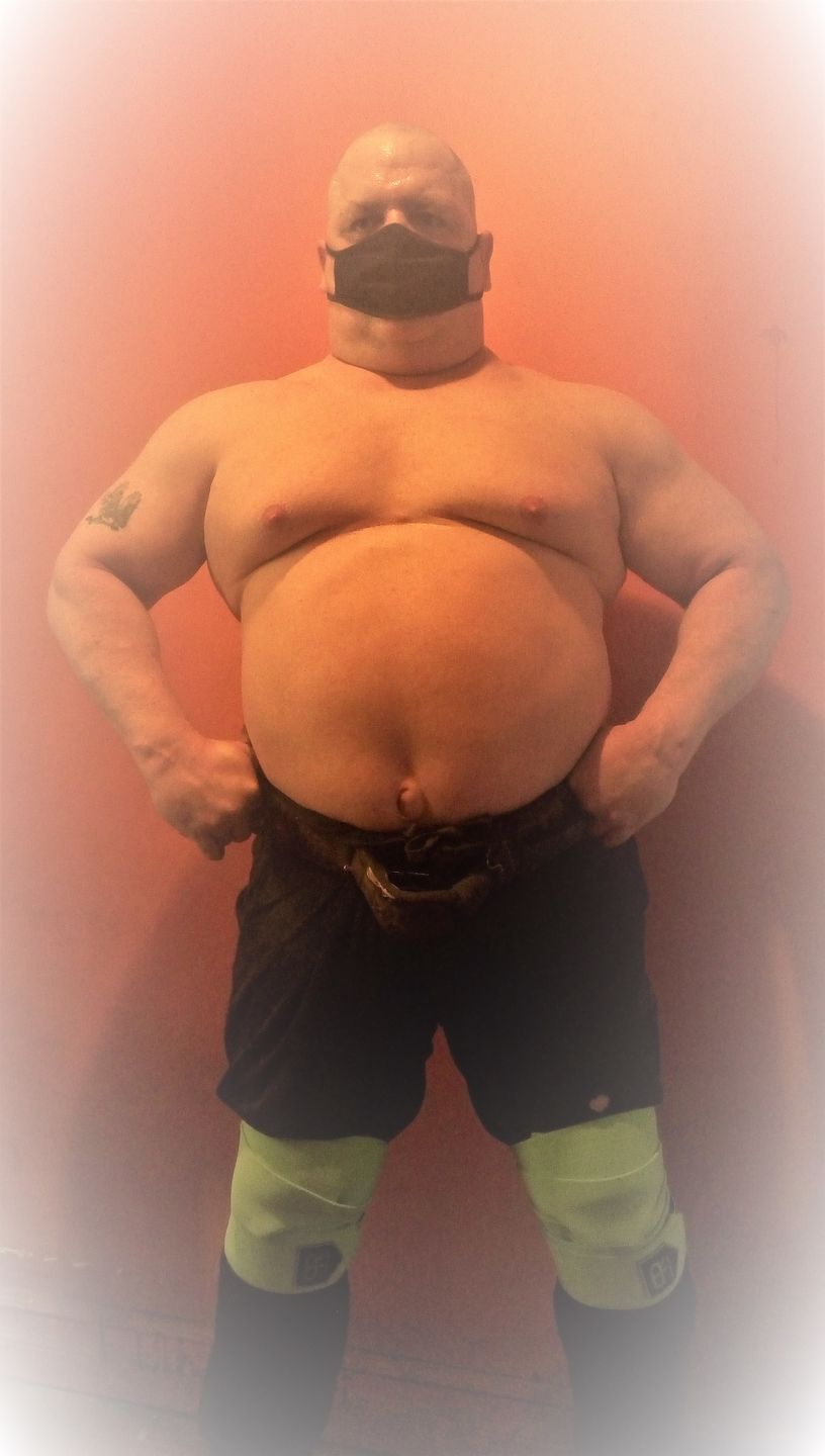 Customer photo review of Personal Record Heavy Duty Premium Knee Wraps PR906 - Neon