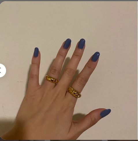 Customer photo review of Gold Chunky Twisted Ring