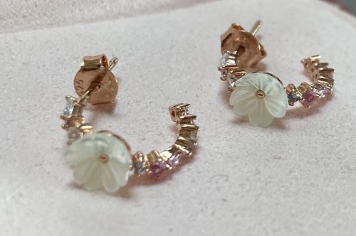 Customer photo review of Boucles d'oreilles Prune