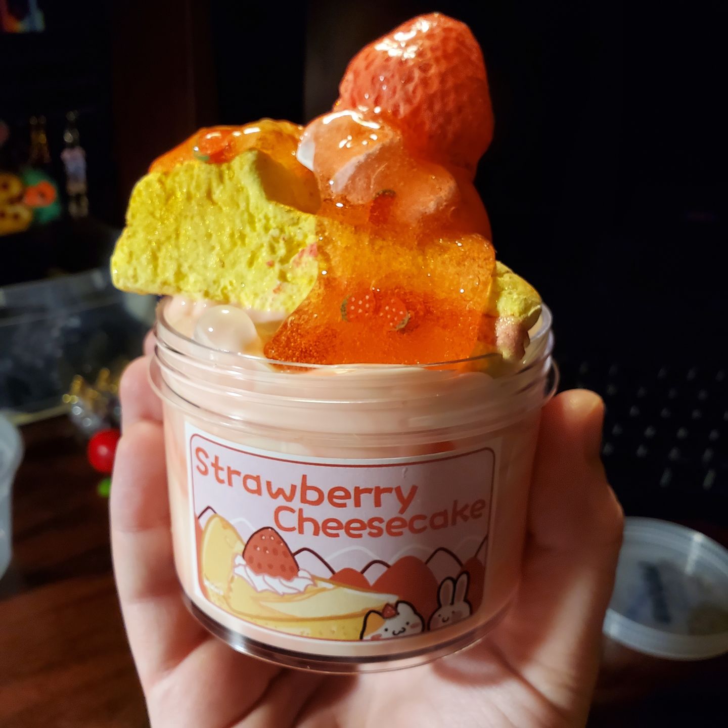 Customer photo review of Strawberry Cheesecake