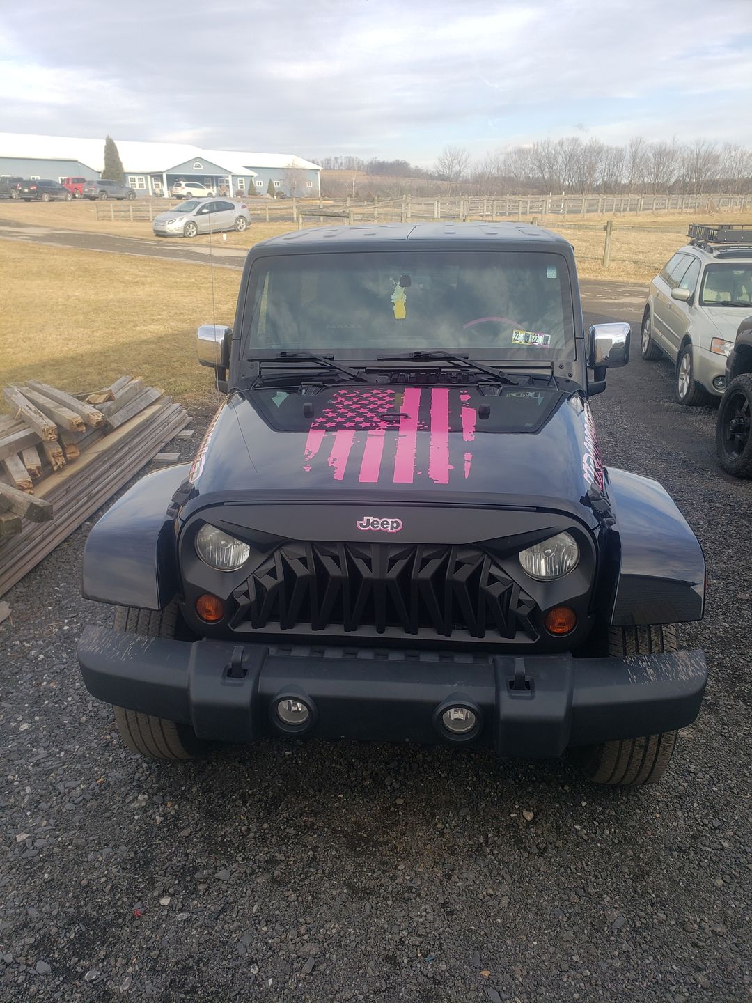 Customer photo review of Shark Grille - Matte Black for 07-18 Wrangler JK