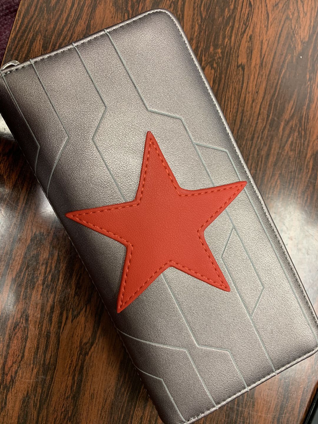 Customer photo review of Marvel Winter Soldier Cosplay Zip-Around Wallet