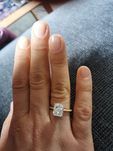 Customer photo review of Iced out Ring 925 Silber
