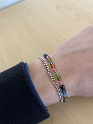 Customer photo review of #eastersunday001 Swarovski 4mm gem bracelet
