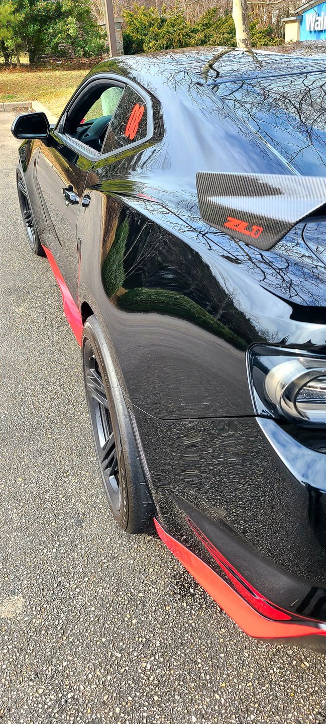 Customer photo review of [Set] Carbon Fiber Mirror Cover for Chevy Camaro 2016-2021