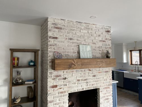 Customer photo review of Rustic Mantels