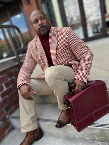 Customer photo review of Phi Nu Pi Turtleneck- Maroon