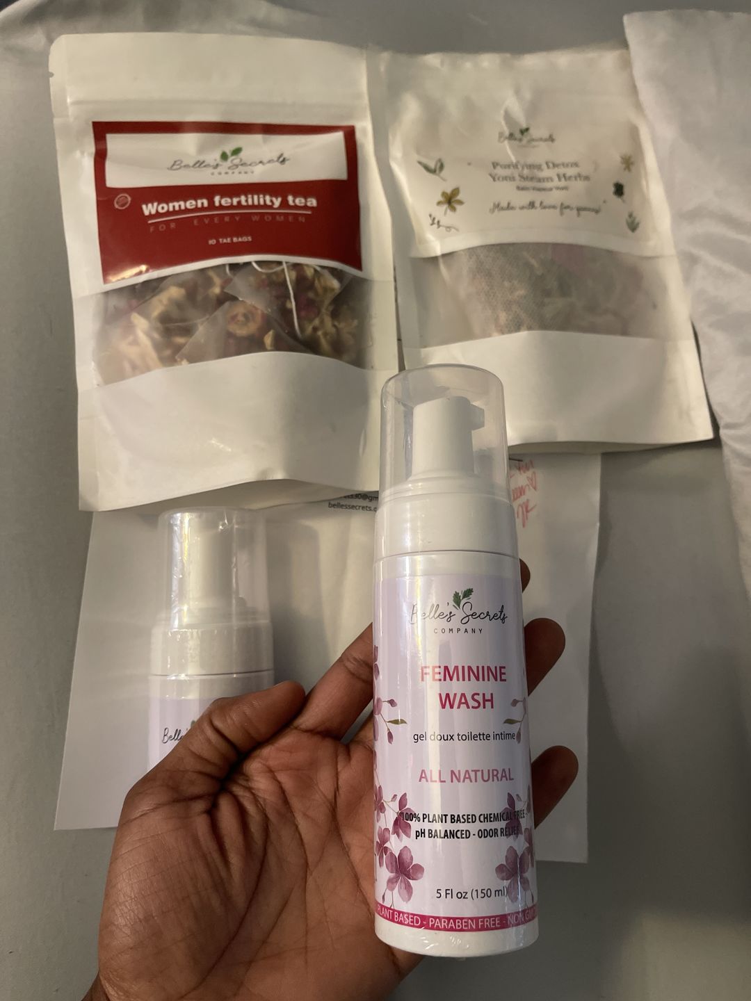 Customer photo review of Natural Yoni Wash