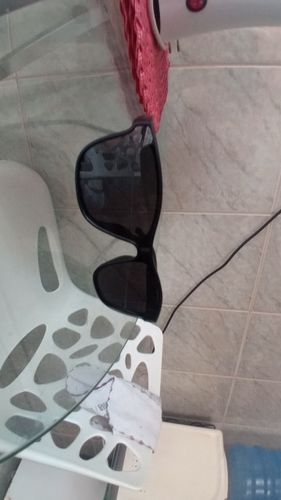 Customer photo review of Fashion Square Polarized Sunglasses