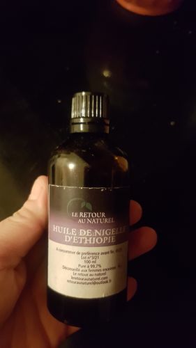 Customer photo review of HUILE DE NIGELLE D'ETHIOPIE (HABACHIA) 100 ML - Régénère la peau et renforce les défenses immunitaires
