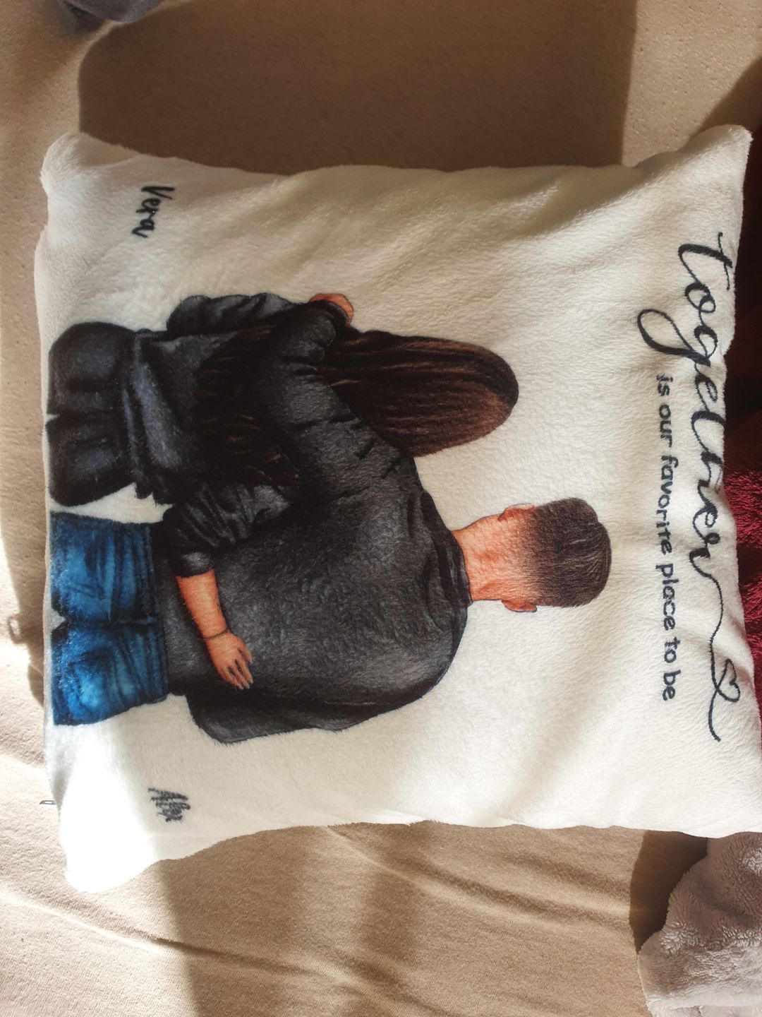 Customer photo review of Pärchen - Personalisiertes Kissen