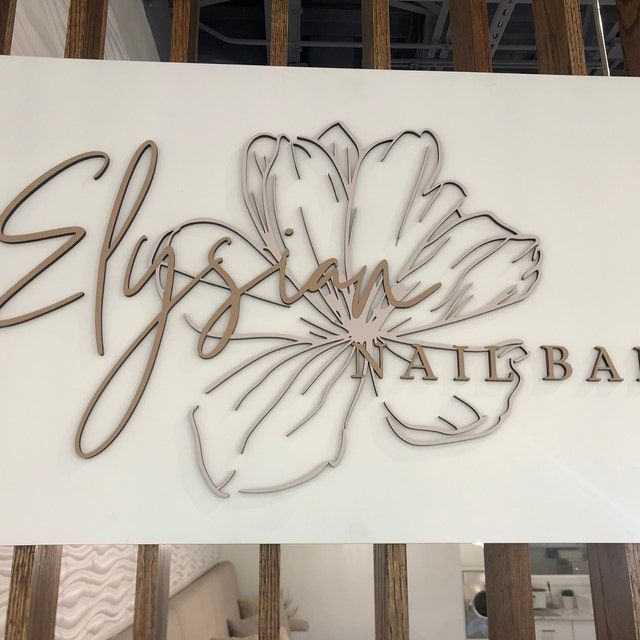 Customer photo review of Custom 3D Rectangular Business Logo Wood Sign