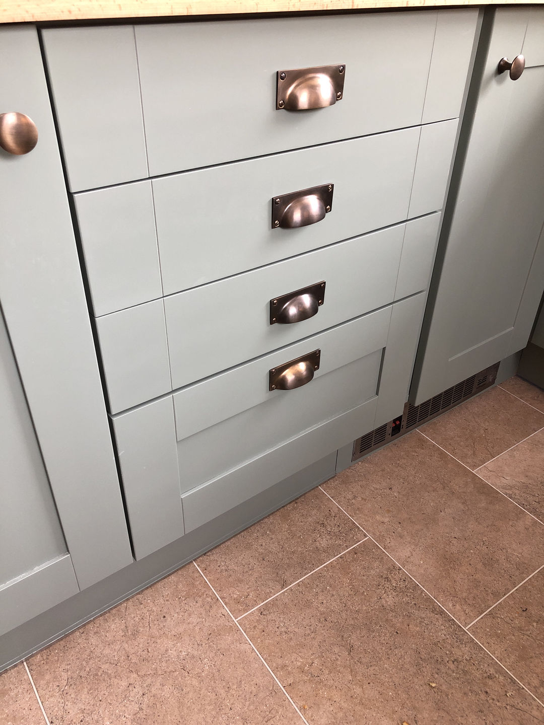 Customer photo review of Classic Aged Bronze Cupboard Handles