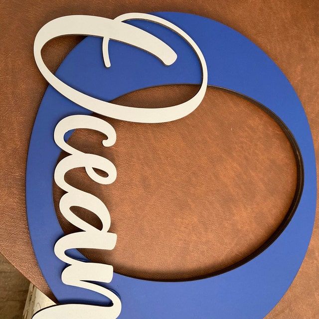 Customer photo review of Custom 3D Round Business Logo Wood Sign