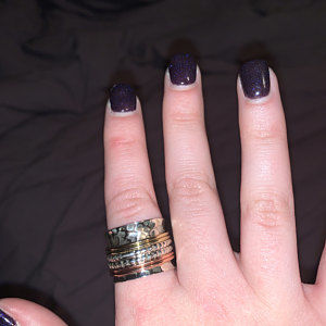 Customer photo review of Sterling Silver Two Tone Fidget Spinner Ring