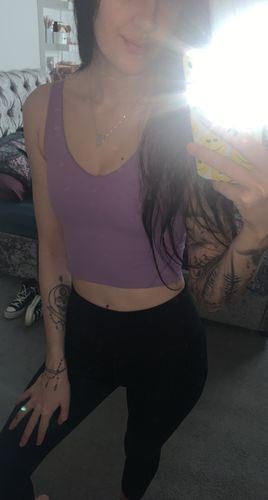 Customer photo review of Luxe Yoga Crop Top