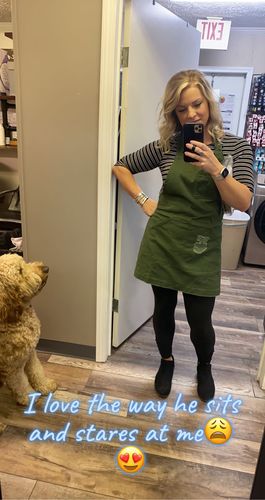 Customer photo review of Olive Green Apron