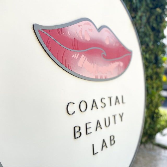 Customer photo review of Custom 3D Round Business Logo Wood Sign