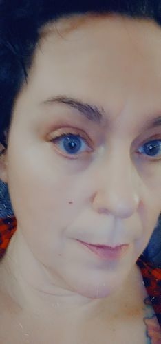 Customer photo review of Ocean Colored Contact Lenses