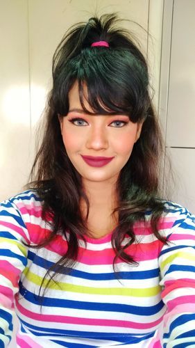 Customer photo review of Ocean Colored Contact Lenses