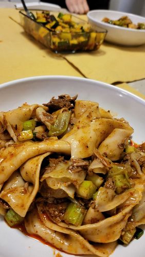 Customer photo review of [N3] Mt. Qi Pork Hand-Ripped Noodles Meal Kit (4 Servings)