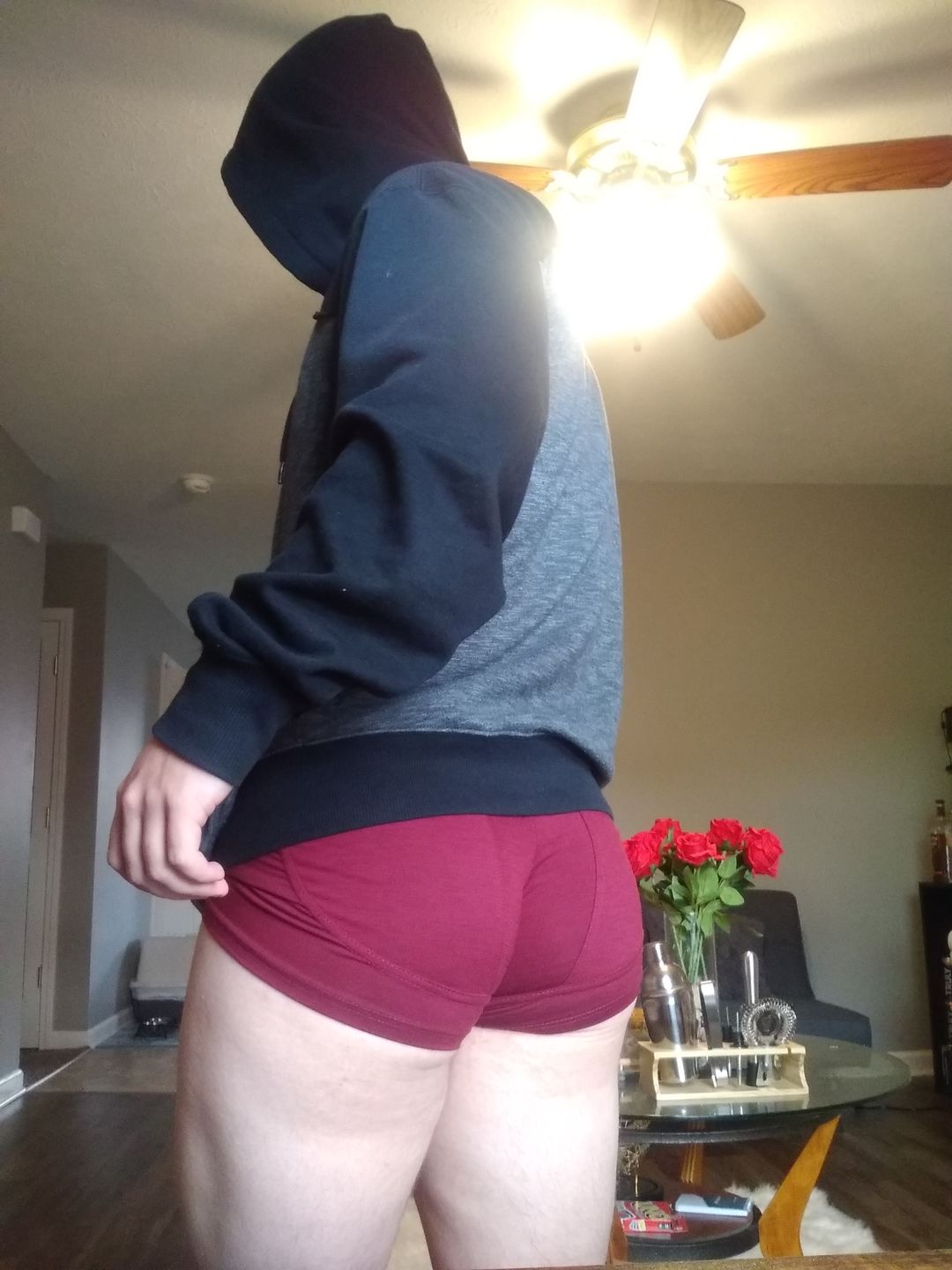 Customer photo review of OG SHORTS - BURNT RED (COMFORT)
