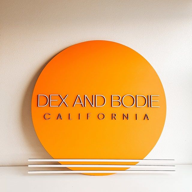 Customer photo review of Custom 3D Round Business Logo Wood Sign