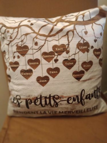 Customer photo review of Mes petits-enfants - Coussin grands-parents