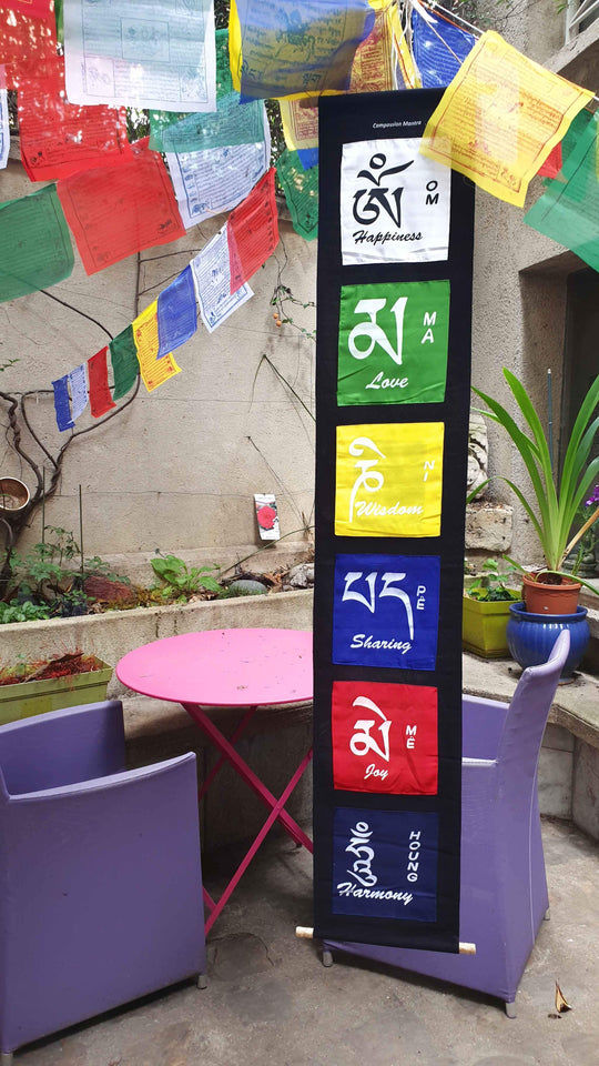 Customer photo review of Tibetan Banner | Compassion Mantra | OM MANI (Wooden Sticks) | INDIA
