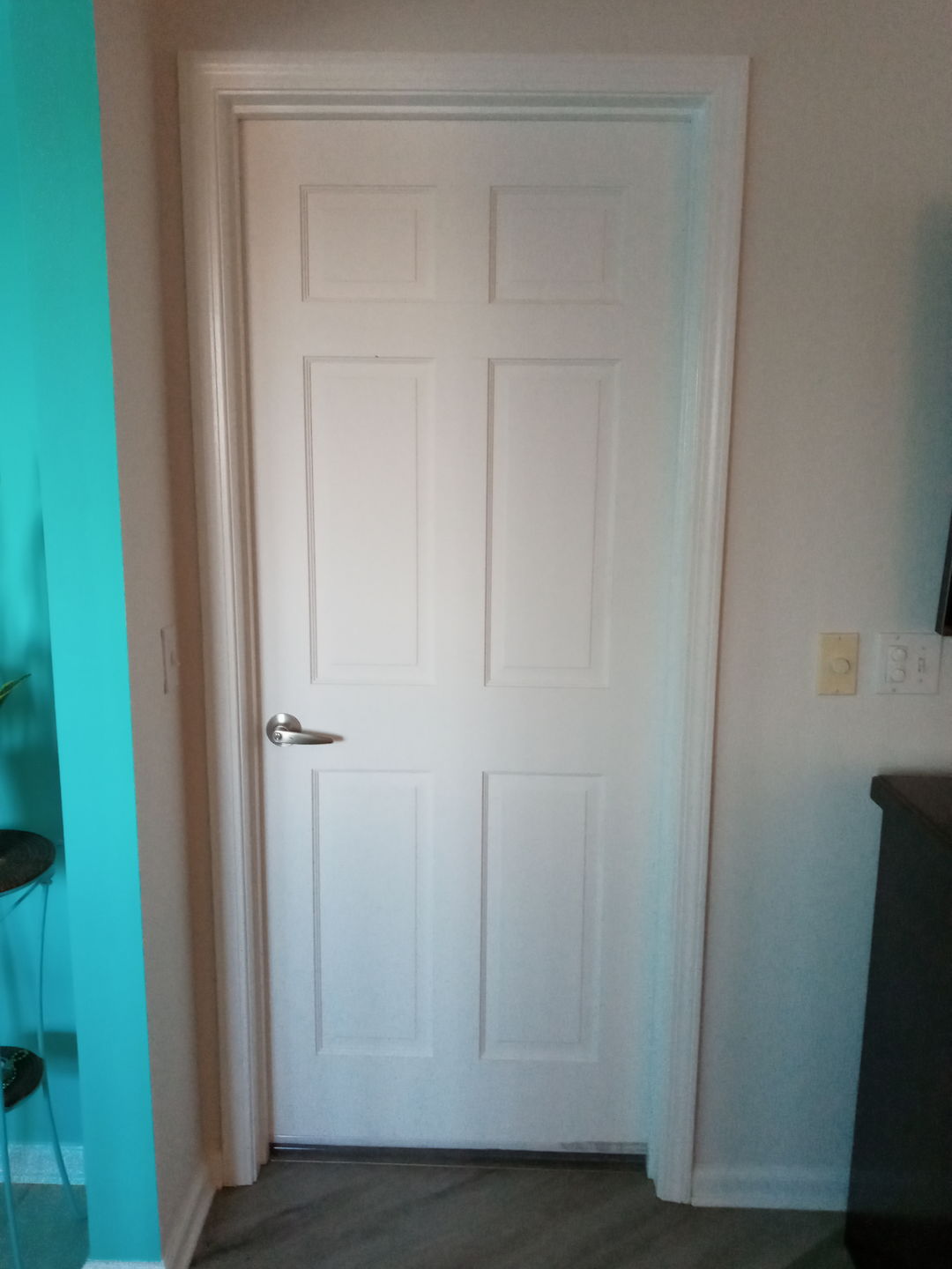 Customer photo review of Solid Wood Interior Door Slab (6 Panel, Primed)