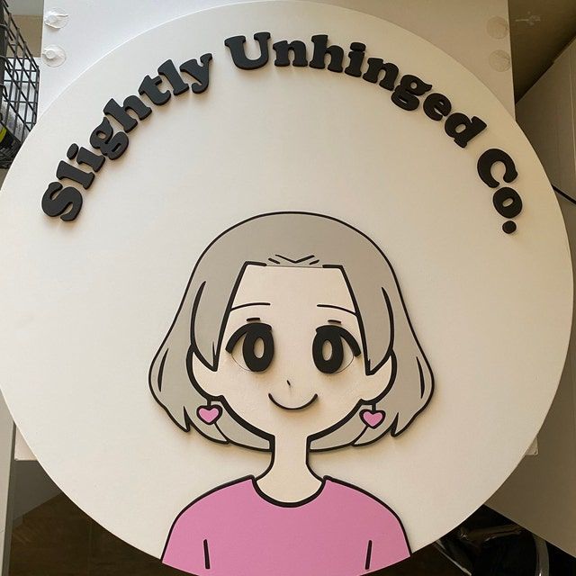 Customer photo review of Custom 3D Round Business Logo Wood Sign