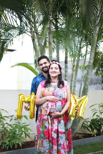 Customer photo review of Blossom Pink Maternity & Nursing Concealed Zips Frill Dress