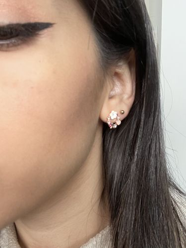 Customer photo review of Piercing 1era Perforación Bolita Titanio