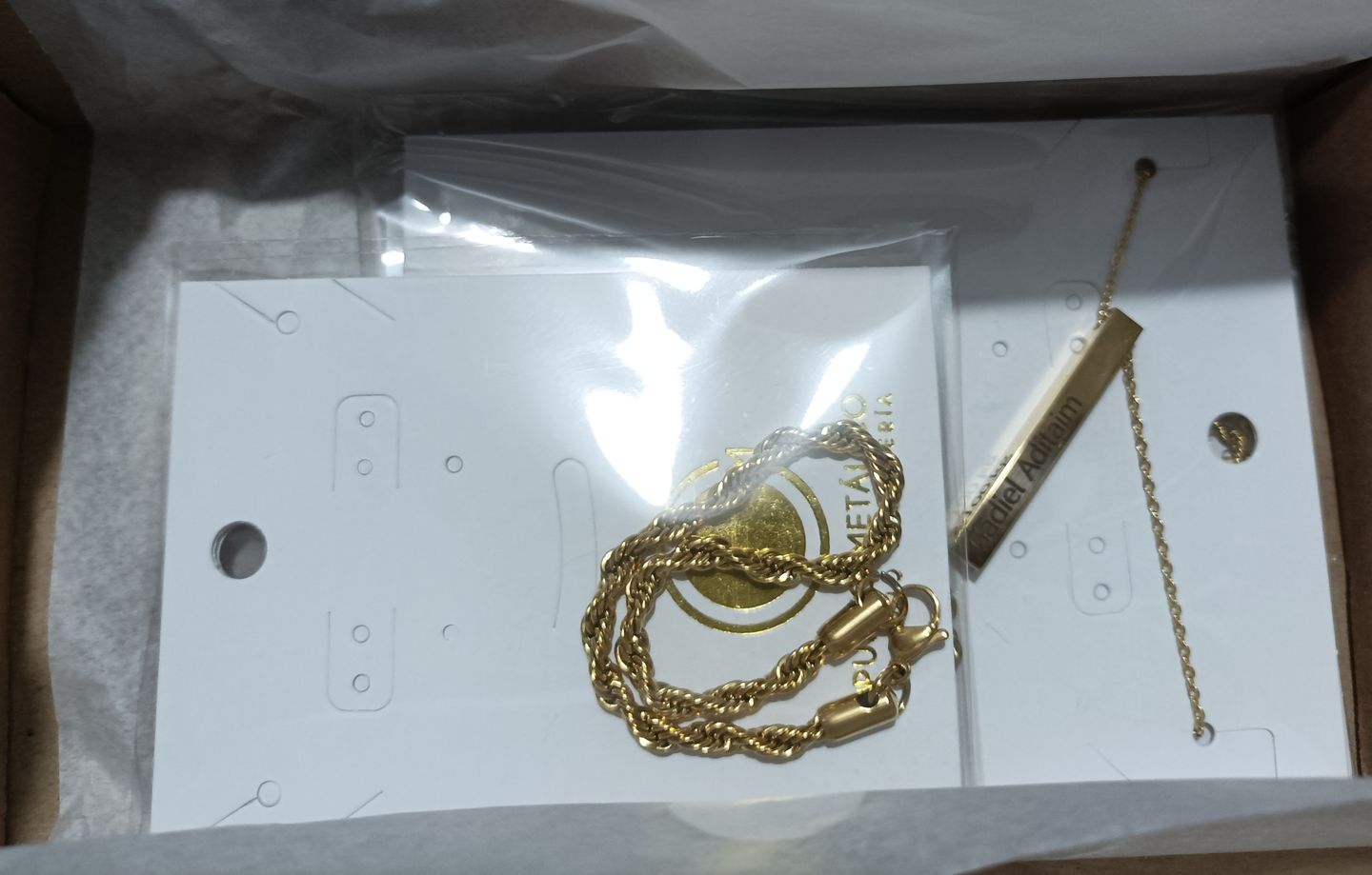 Customer photo review of Cadena Torsal Dorada